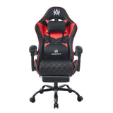 Silla Gamer Sakai 2024 Negra Rojo 55x135cm Con Espaldar Reclinable y Soporte Lumbar - SILLAS DE OFICINA | Bylmo