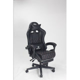 Silla Gamer Sakai 2024 Negra 55x135cm Con Espaldar Reclinable y Soporte Lumbar
