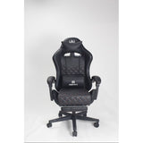 Silla Gamer Sakai 2024 Negra 55x135cm Con Espaldar Reclinable y Soporte Lumbar