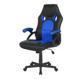 Silla Gamer Raptor 2024 Negro Azul 64x119cm Con Espaldar y Soporte Lumbar - Sillas de Oficina | Bylmo