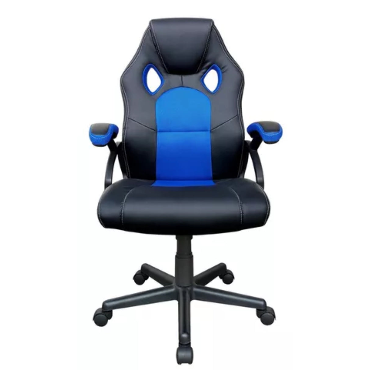 Silla Gamer Raptor 2024 Negro Azul 64x119cm Con Espaldar y Soporte Lumbar - Sillas de Oficina | Bylmo