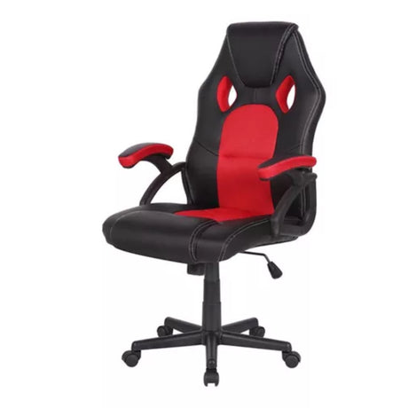 Silla Gamer Raptor 2024 Negro Rojo 64x119cm Con Espaldar y Soporte Lumbar - Sillas de Oficina | Bylmo