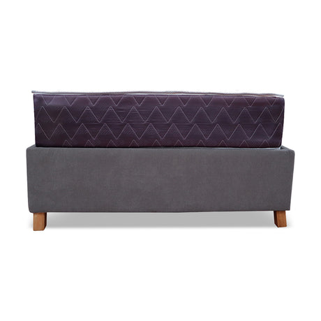 Combo Base Cama y Colchón Coleccion 1 Gris Oscuro y Cenizo Blanco Doble 140 X 190 Cm - Camas | Bylmo