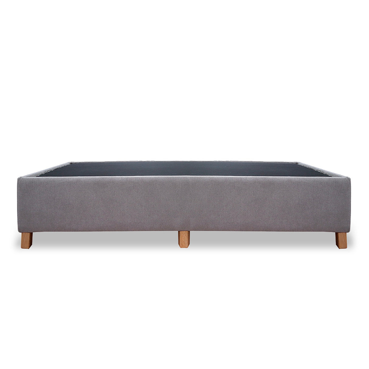 Base Cama Coleccion 1 Gris Claro Semidoble 120 X 190 Cm Con Patas - Camas | Bylmo