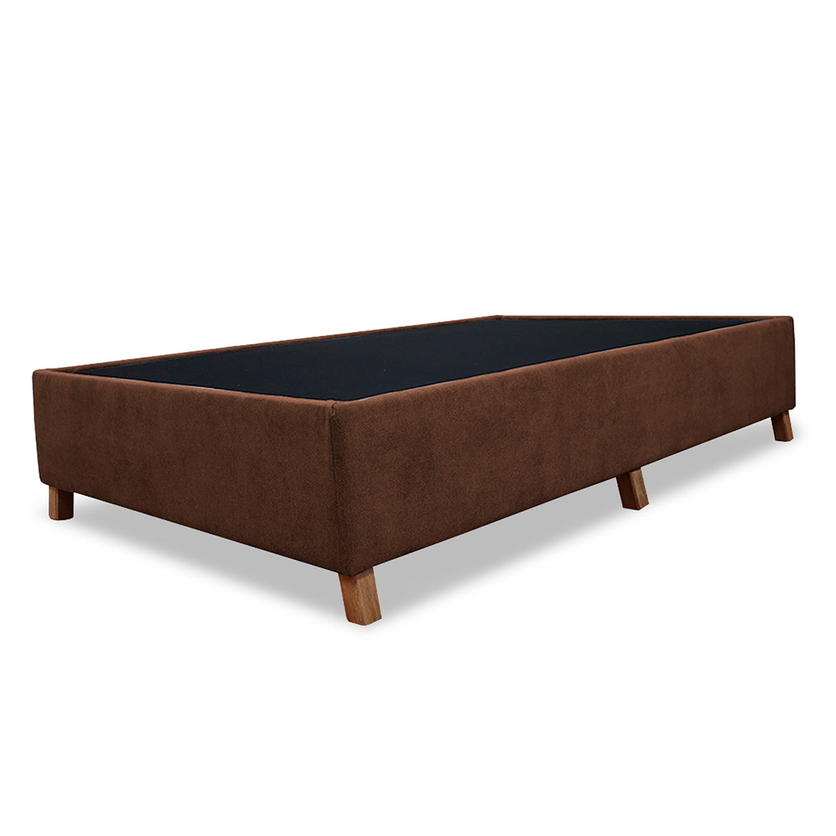 Base Cama Coleccion 1 Marron Semidoble 120 X 190 Cm Con Patas - Camas | Bylmo