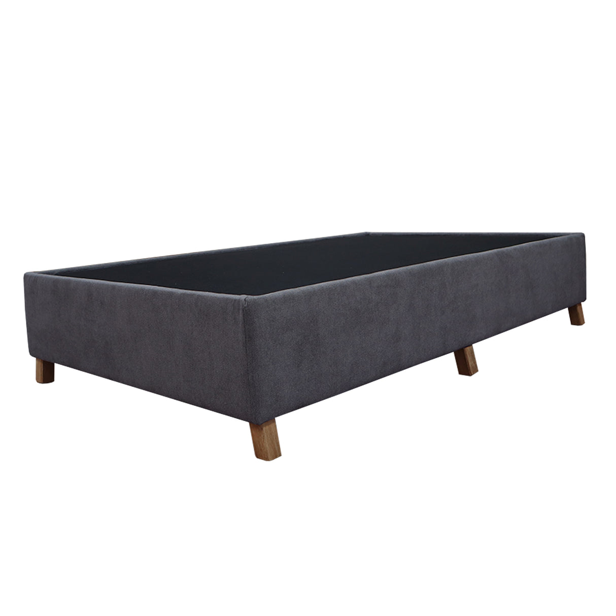 Base Cama Coleccion 1 Gris Oscuro Doble 140 X 190 Cm Con Patas - Camas | Bylmo
