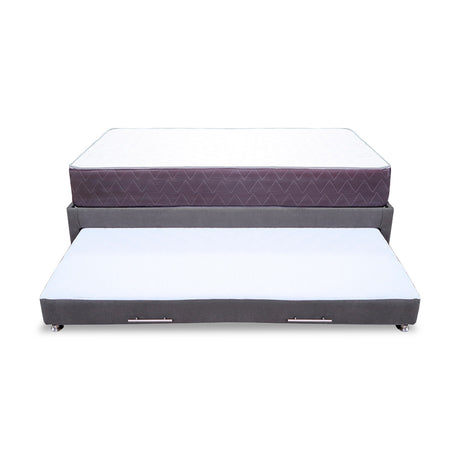 Combo Cama Tarima y Colchón Coleccion 1 Gris Oscuro y Cenizo Blanco Semidoble 120 X 190 Cm - Camas | Bylmo