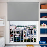 Cortina Blackout Gris 180x180cm de Tubo - Cortinas y Persianas | Bylmo