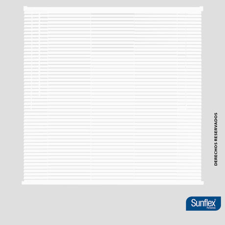 Persiana Horizontal Blanco 120x140cm de Soporte Propio - Cortinas y Persianas | Bylmo