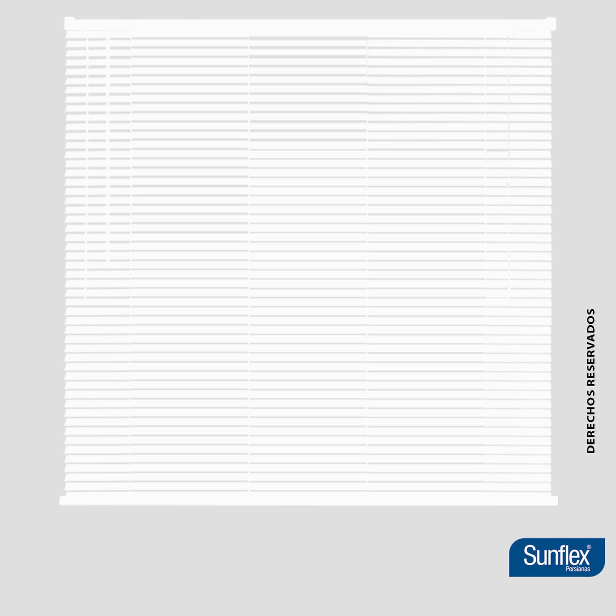 Persiana Horizontal Blanco 140x140cm de Soporte Propio - Cortinas y Persianas | Bylmo