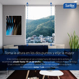 Persiana Horizontal Blanco 140x140cm de Soporte Propio - Cortinas y Persianas | Bylmo