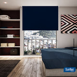 Cortina Blackout Azul 120x180cm de Tubo - Cortinas y Persianas | Bylmo