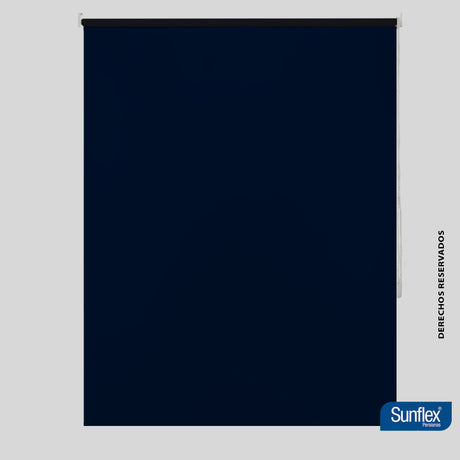 Cortina Blackout Azul 180x180cm de Tubo - Cortinas y Persianas | Bylmo