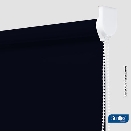 Cortina Blackout Azul 180x180cm de Tubo - Cortinas y Persianas | Bylmo