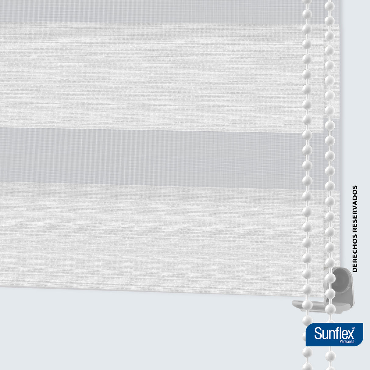 Cortina Roller Duo Blanco Style 160x170cm de Tubo - Cortinas y Persianas | Bylmo