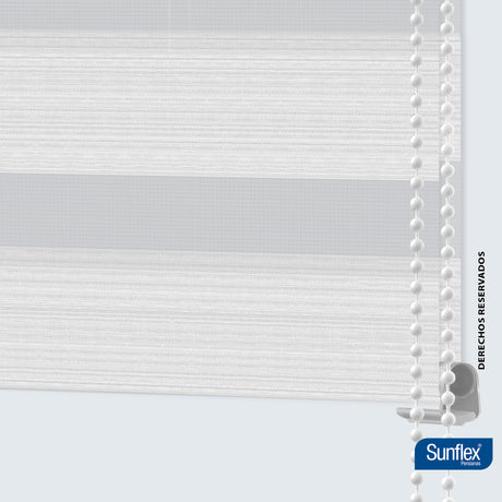Cortina Roller Duo Blanco Style 160x170cm de Tubo - Cortinas y Persianas | Bylmo