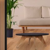 Mesa de Centro Circular Neusa Blanco 60x34cm Con Patas - Mesas de Centro | Bylmo