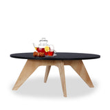 Mesa de Centro Circular Neusa Blanco 60x34cm Con Patas - Mesas de Centro | Bylmo