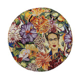 Puff Frida Multicolor 40x40cm Circular - Sillas y Butacos | Bylmo