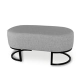 Puff Gris 80x40cm Rectangular - Sillas y Butacos | Bylmo