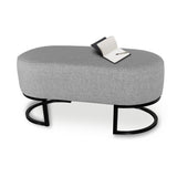 Puff Gris 80x40cm Rectangular - Sillas y Butacos | Bylmo