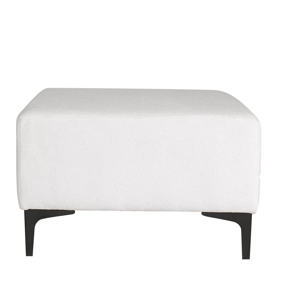 Puff Blanco 60x43cm Cuadradro - Sillas y Butacos | Bylmo