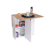 Combo Comedor Plegable y Cuatro Sillas Sillas Rectangular Blanco y Vienes 110x75cm para Cuatro Puestos - Comedores | Bylmo