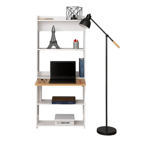 Escritorio Transformable Space Blanco y Vienes 64x160cm - Escritorios | Bylmo