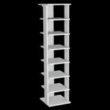 Zapatero Vertical Odesto Blanco 29.7x123.8cm de Siete Niveles - Zapateros | Bylmo