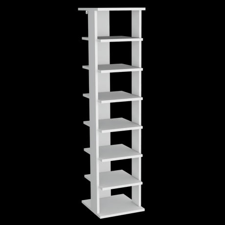 Zapatero Vertical Odesto Blanco 29.7x123.8cm de Siete Niveles - Zapateros | Bylmo