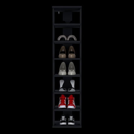 Zapatero Vertical Odesto Wengue 29.7x123.8cm de Siete Niveles - Zapateros | Bylmo