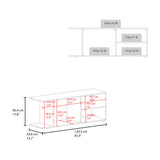 Rack de TV GoodWood Wengue 120.3x45.4cm Para TV hasta 50 Pulgadas - Muebles de TV | Bylmo