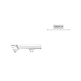 Set X 2 Repisas Rectangular Blanco 80x3.8cm Flotante - Repisas y Percheros | Bylmo