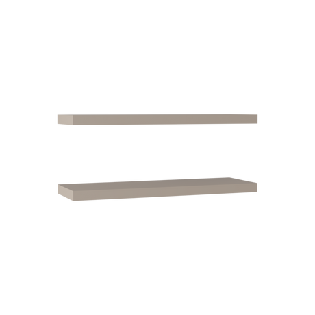 Set x 2 Repisas Rectangular Taupe 80x3.8cm Flotante - Repisas y Percheros | Bylmo