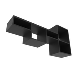 Repisa Rectangular Wall 1A Wengue 120x56cm Flotante - Repisas y Percheros | Bylmo