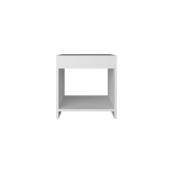 Mesa de Noche Chroma Blanco 40x42.1cm Con Compartimiento - Mesas de Noche | Bylmo