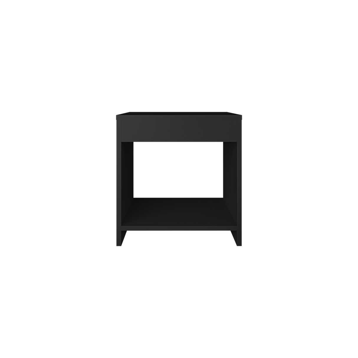 Mesa de Noche Chroma Wengue 40x42.1cm Con Compartimiento - Mesas de Noche | Bylmo