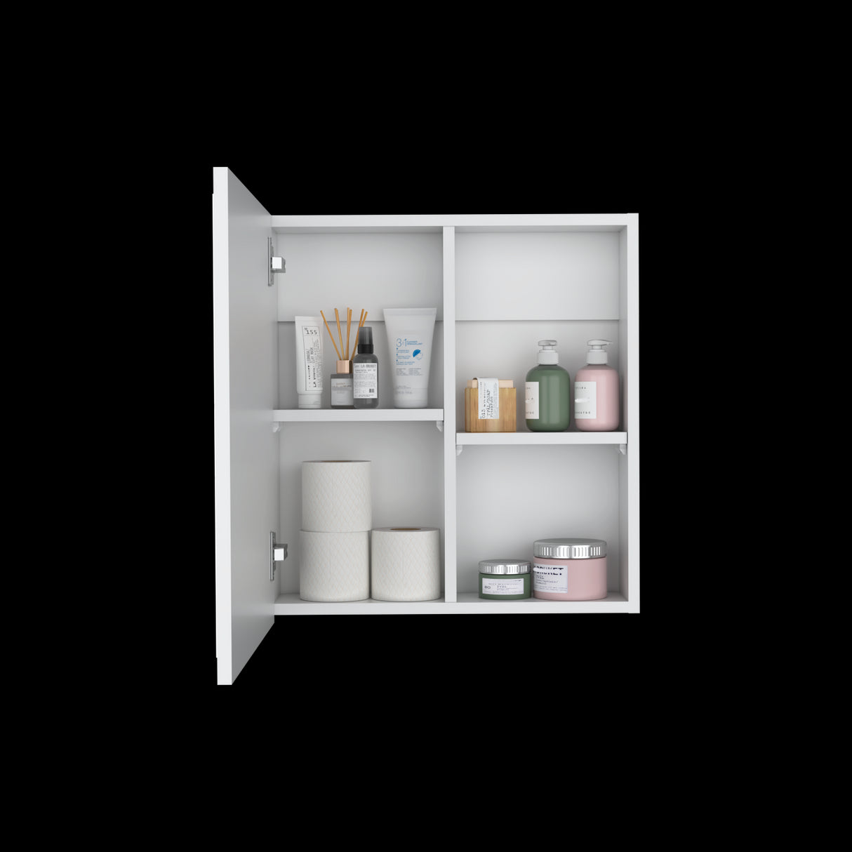Gabinete de Baño Duma Blanco 50x53.7cm Rectangular Con Espejo - Gabinetes de Baño | Bylmo