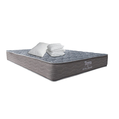 Combo Colchón Terra Sencillo 100 X 190 Cm Medio Firme Ortopedico Con Almohada y Protector - Colchones | Bylmo