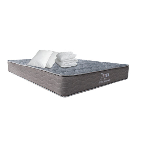 Combo Colchón Terra Doble 140 X 190 Cm Medio Firme Ortopedico Con Almohada y Protector - Colchones | Bylmo