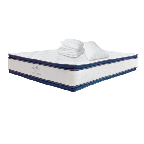 Combo Colchón Vitality Sencillo 100 X 190 Cm Medio Firme Ortopedico Con Almohada y Protector - Colchones | Bylmo