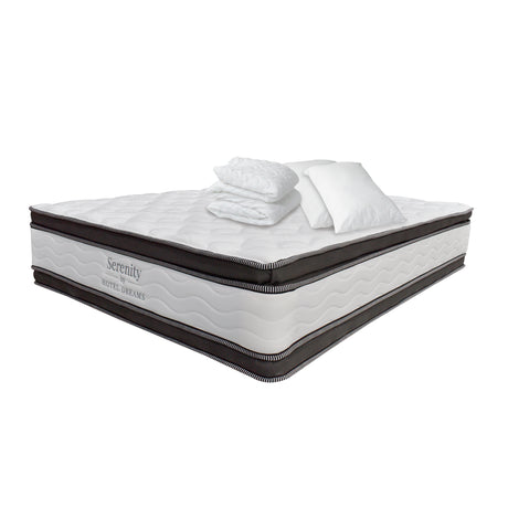 Combo Colchón Serenity King 200 X 200 Cm Medio Firme Ortopedico Con Almohada y Protector - Colchones | Bylmo