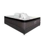 Combo Colchón y Base Cama Elegance Pocket Blanco y Negro Doble 140 X 190 Cm Medio Suave Ortopedico - Colchones | Bylmo
