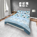 Juego de Sabanas Basic Azul Moderno 200x200cm 4 piezas - SABANAS | Bylmo
