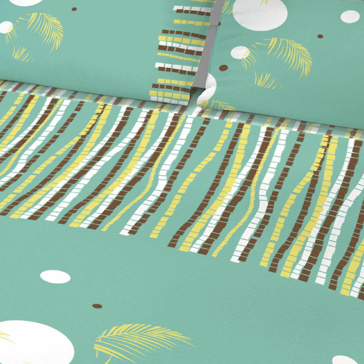 Juego de Sabanas Basic Verde Moderno Poliéster King 200x200cm 4 Piezas - SABANAS | Bylmo