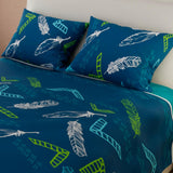Juego de Sabanas Basic Azul Oscuro 4 piezas 120x190cm Moderno - Sabanas | Bylmo