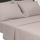 Juego de Sabanas Basic Taupe 4 Piezas 160x190 cm Moderno - Sabanas | Bylmo