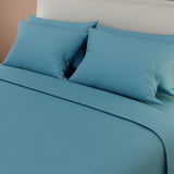 Juego de Sabanas Basic Azul Pastel Suavidad y Personalidad - Sabanas | Bylmo