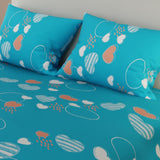 Juego de Sabanas Basic Azul Moderno 4 Piezas 120x190cm Microfibra Suavizada - Sabanas | Bylmo