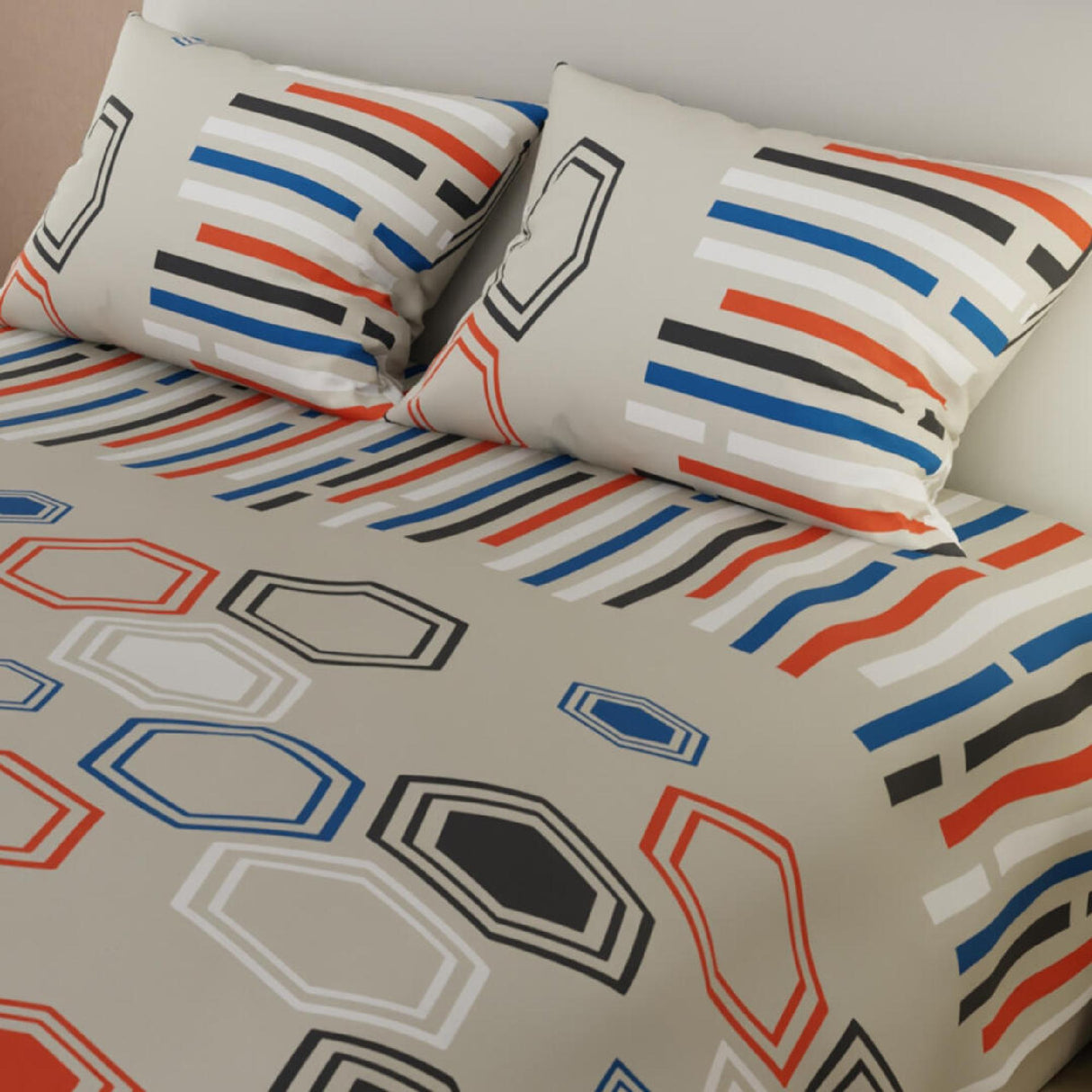 Juego de Sabanas Basic Suavidad y Estilo Queen 160x190cm Blanco Hueso - Sabanas | Bylmo